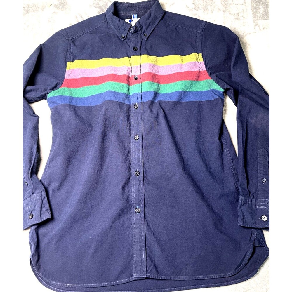 Boden mens button up long sleeve sz L colorful fun party smart stylish travel